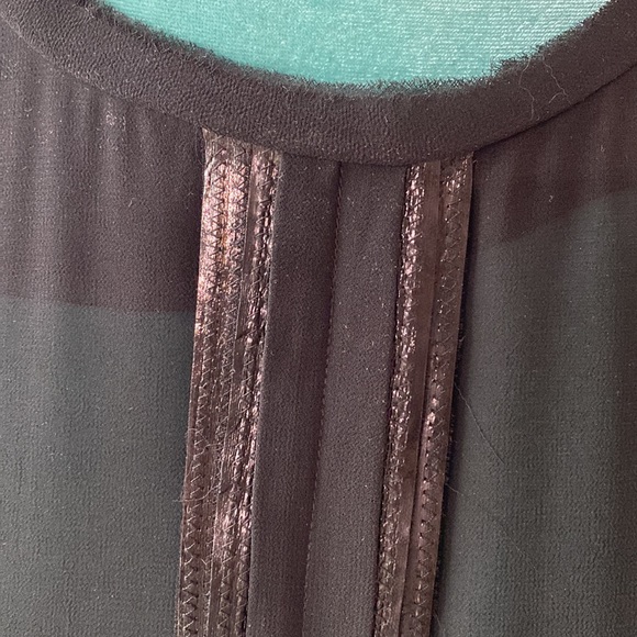 Jessica Simpson Fit & Flare Black Dress Tulle Sz 8 - Picture 4 of 8